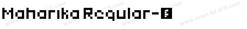 Maharika Regular字体转换
